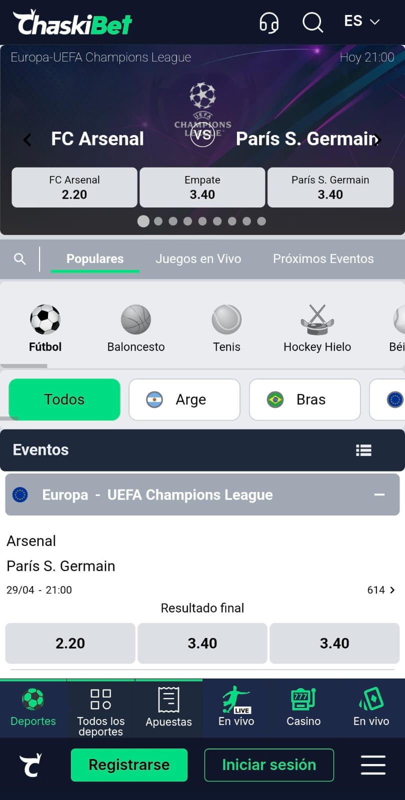 Homepage Chaskibet