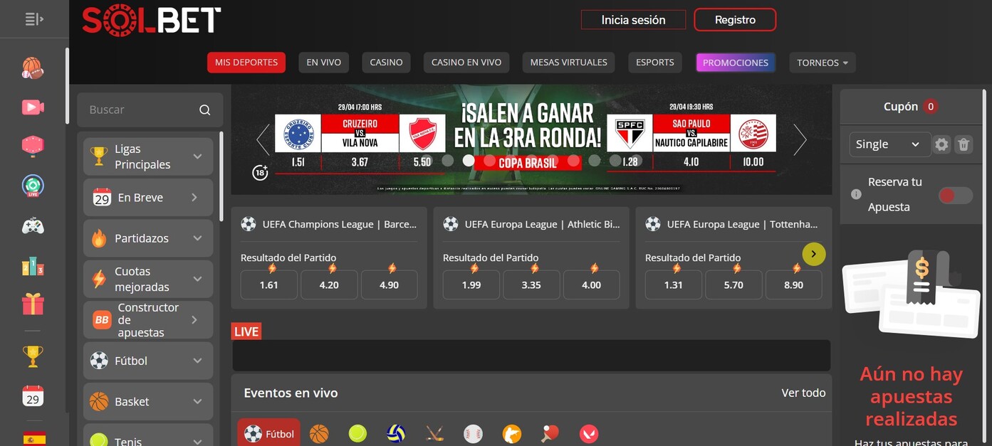Homepage Solbet