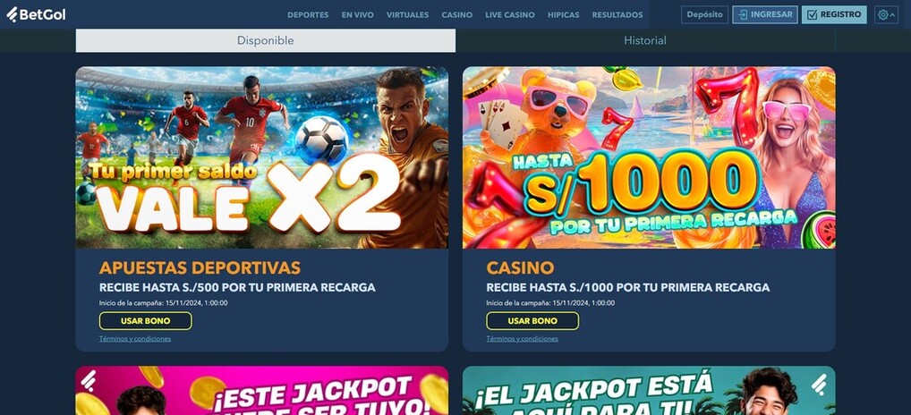 Promociones Betgol 