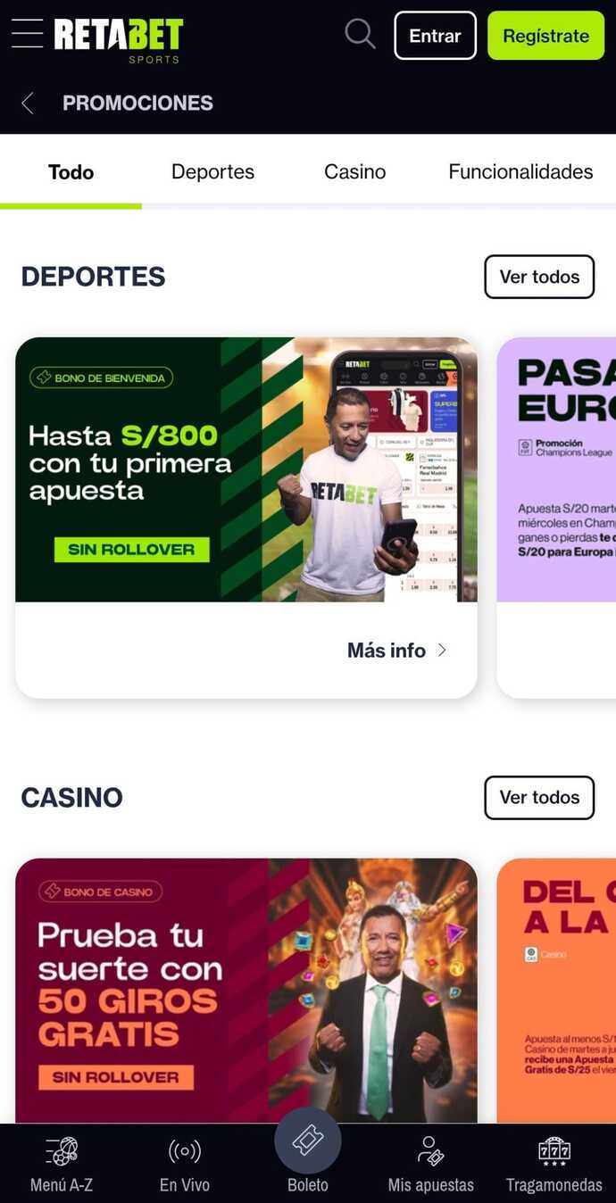 Promociones Retabet