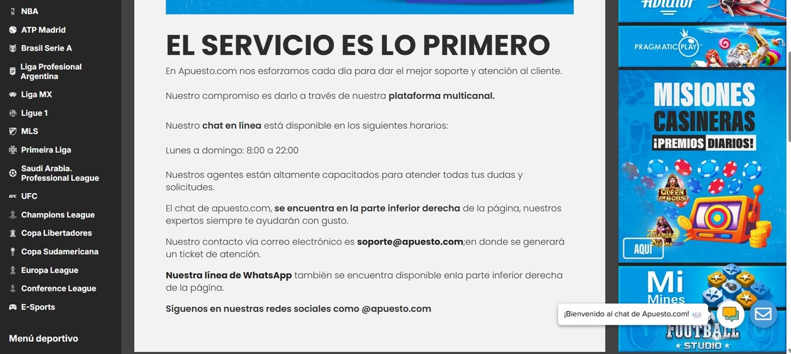 Contacto Apuesto Peru