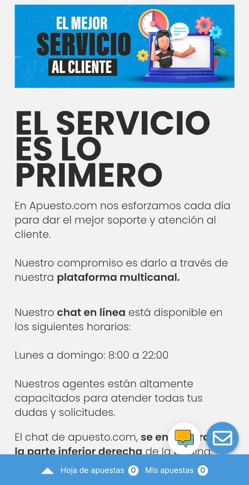 Contacto Apuesto Peru