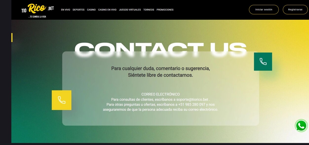 Contacto TioRico 