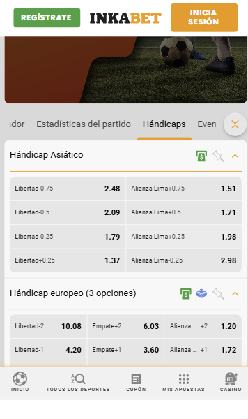Hándicap asiático en fútbol