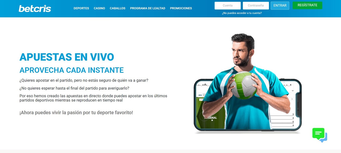 Homepage Betcris