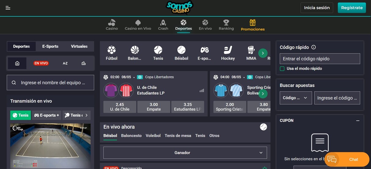 Homepage SomosCasino 