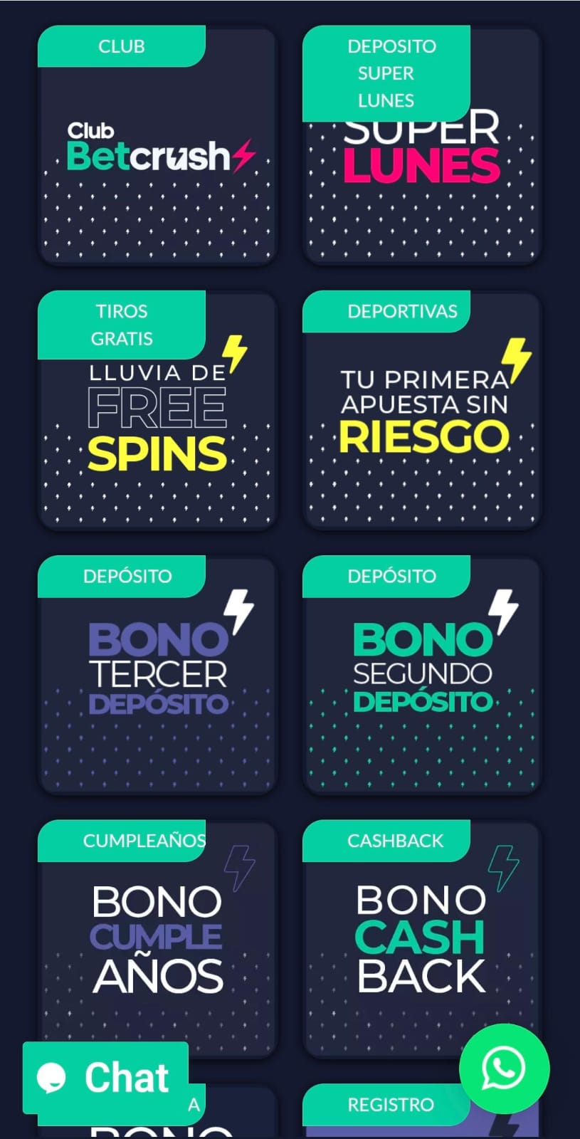 Promociones Betcrush