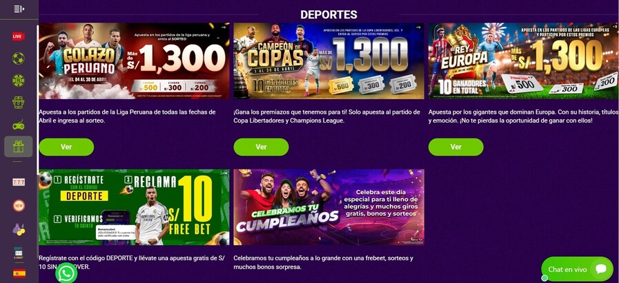 Promociones Bonanzabet 