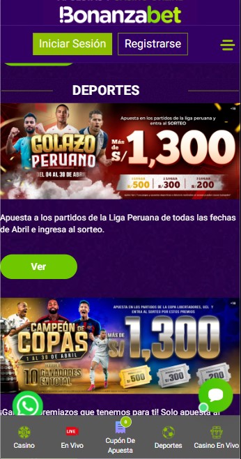 Promociones Bonanzabet 