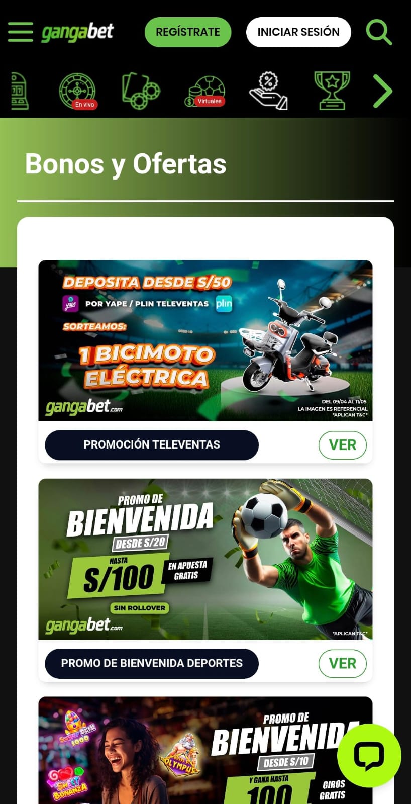 Promociones Gangabet 