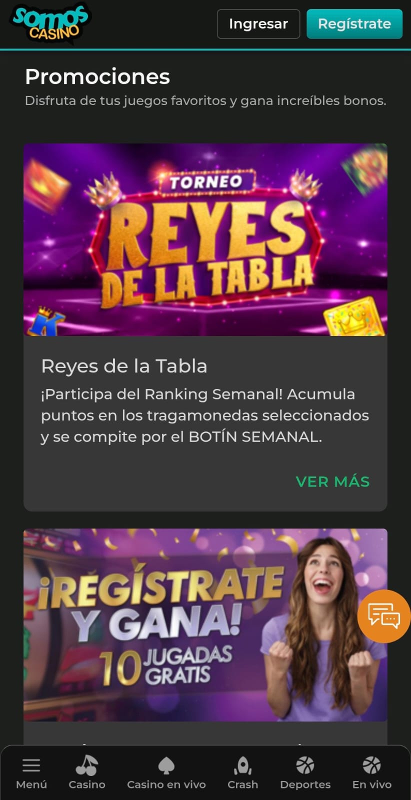 Promociones SomosCasino
