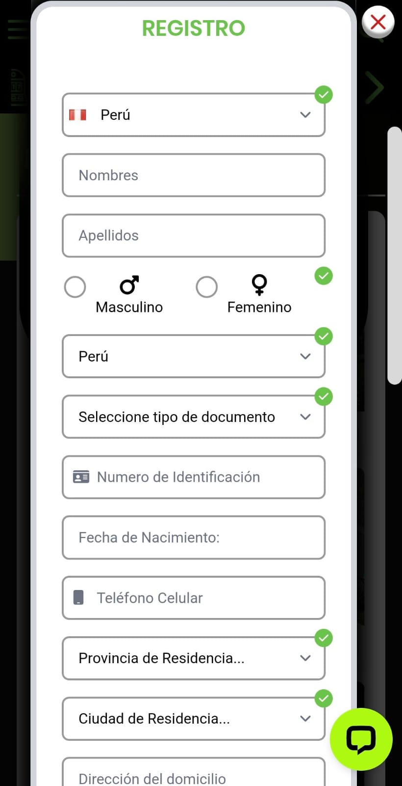 GangaBet Registro