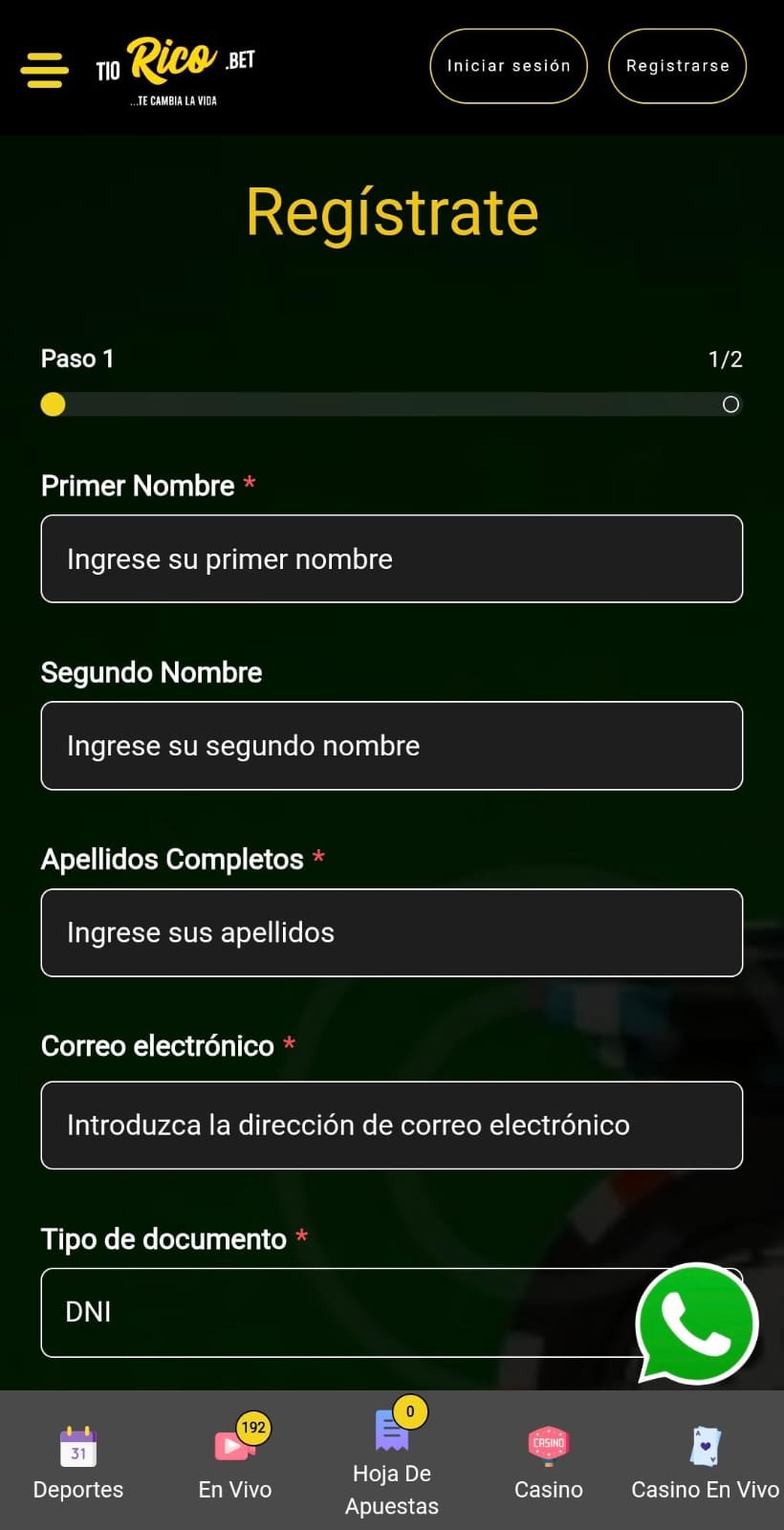 Registro TioRico