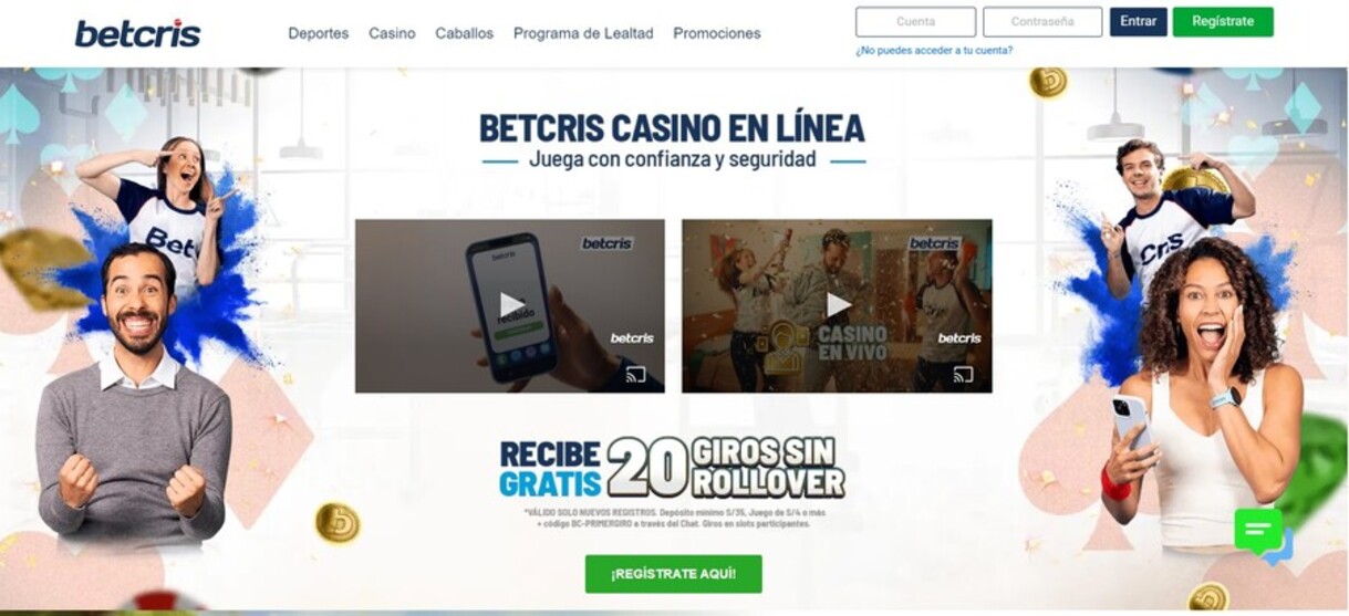 Betcris Peru Casino Pagina Principal pc