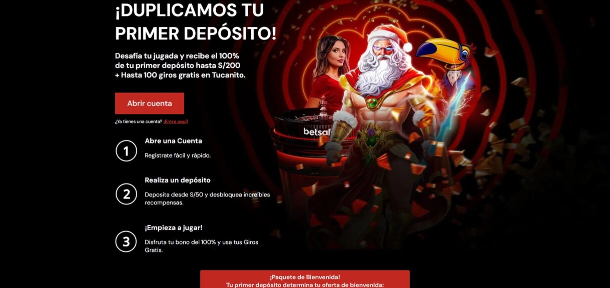 Betsafe Casino Peru Bono de bienvenida pc