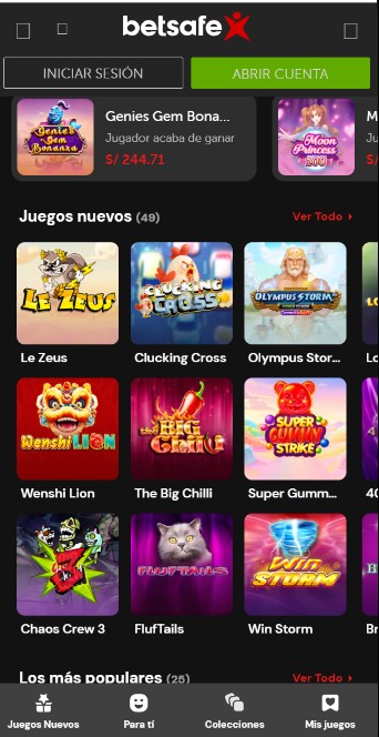 Betsafe Casino Peru Pagina Principal