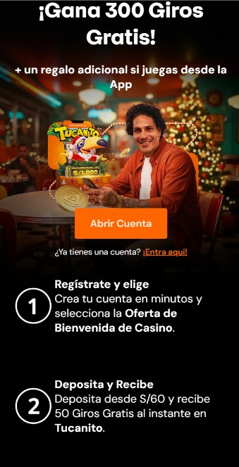 Betsson Casino Peru Bono 300giros gratis movil