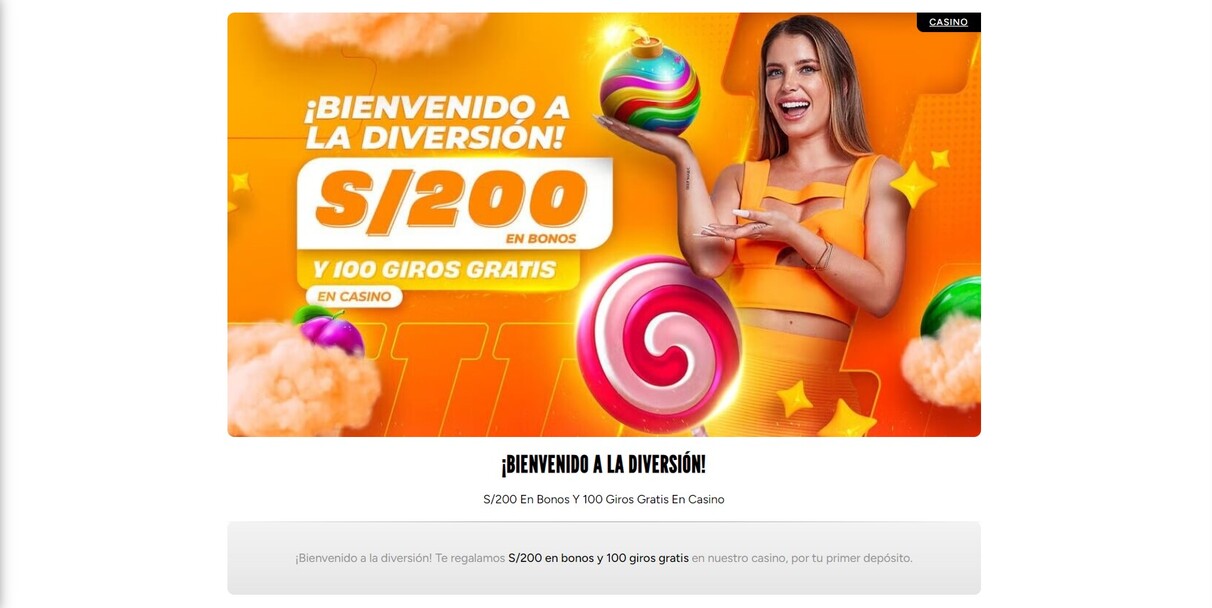 Inkabet Casino Bono de bienvenida Peru pc