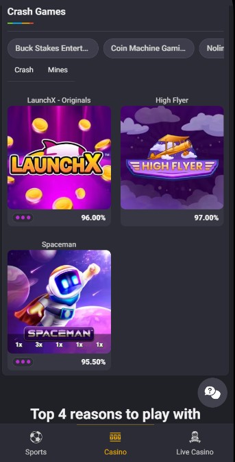 Coolbet Peru Casino Crash Games