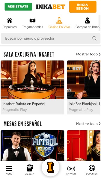 Casino Inkabet Peru Casino en vivo