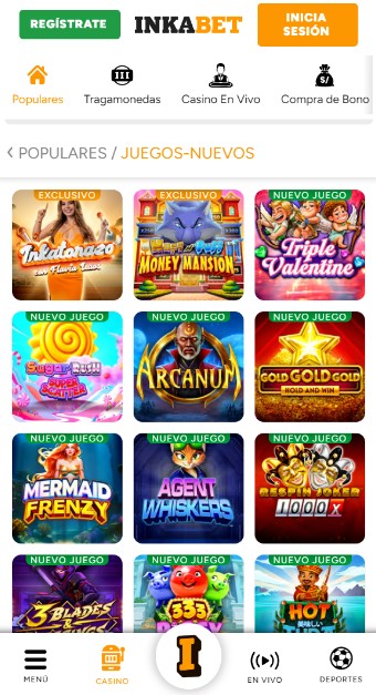 Casino Inkabet Peru Juegos nuevos