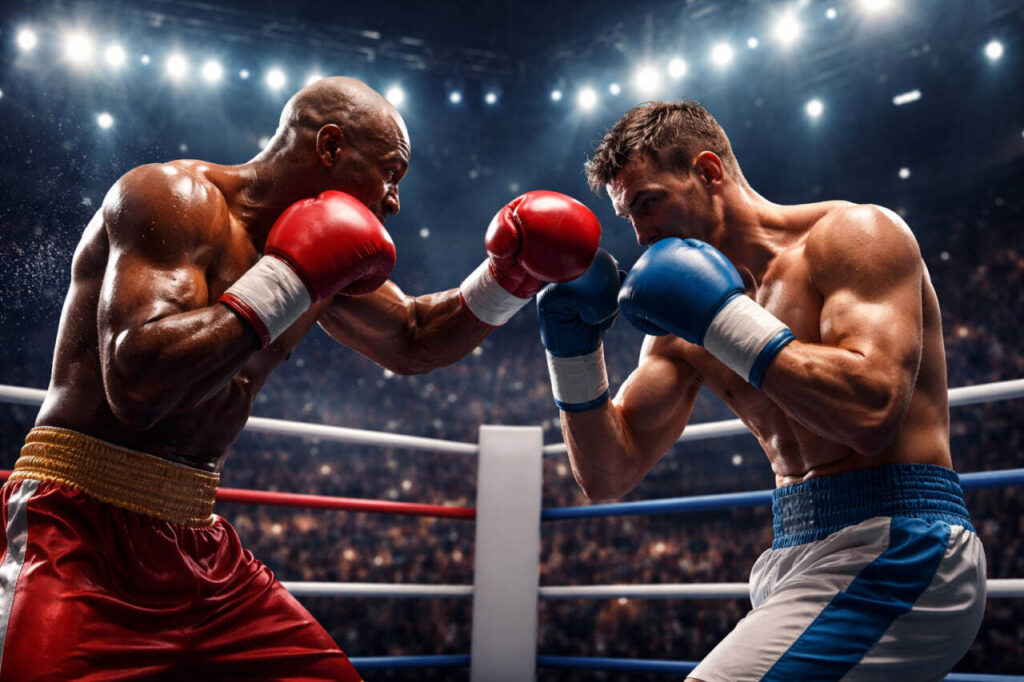 Combate de boxeo