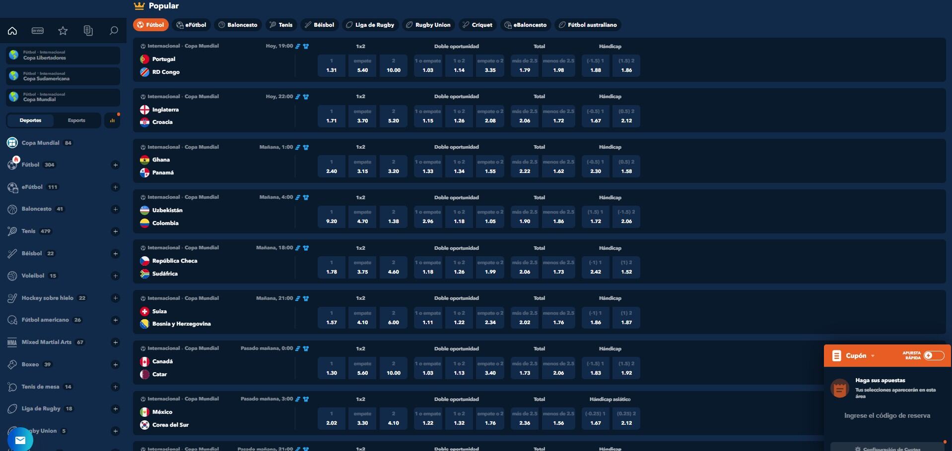 Betgol perú tipos de apuestas pc