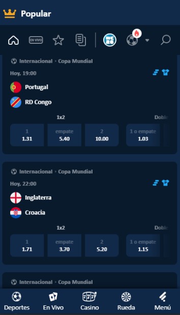 Betgol perú tipos de apuestas