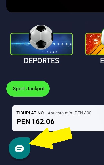 Botón chat en vivo Ganaexpress peru
