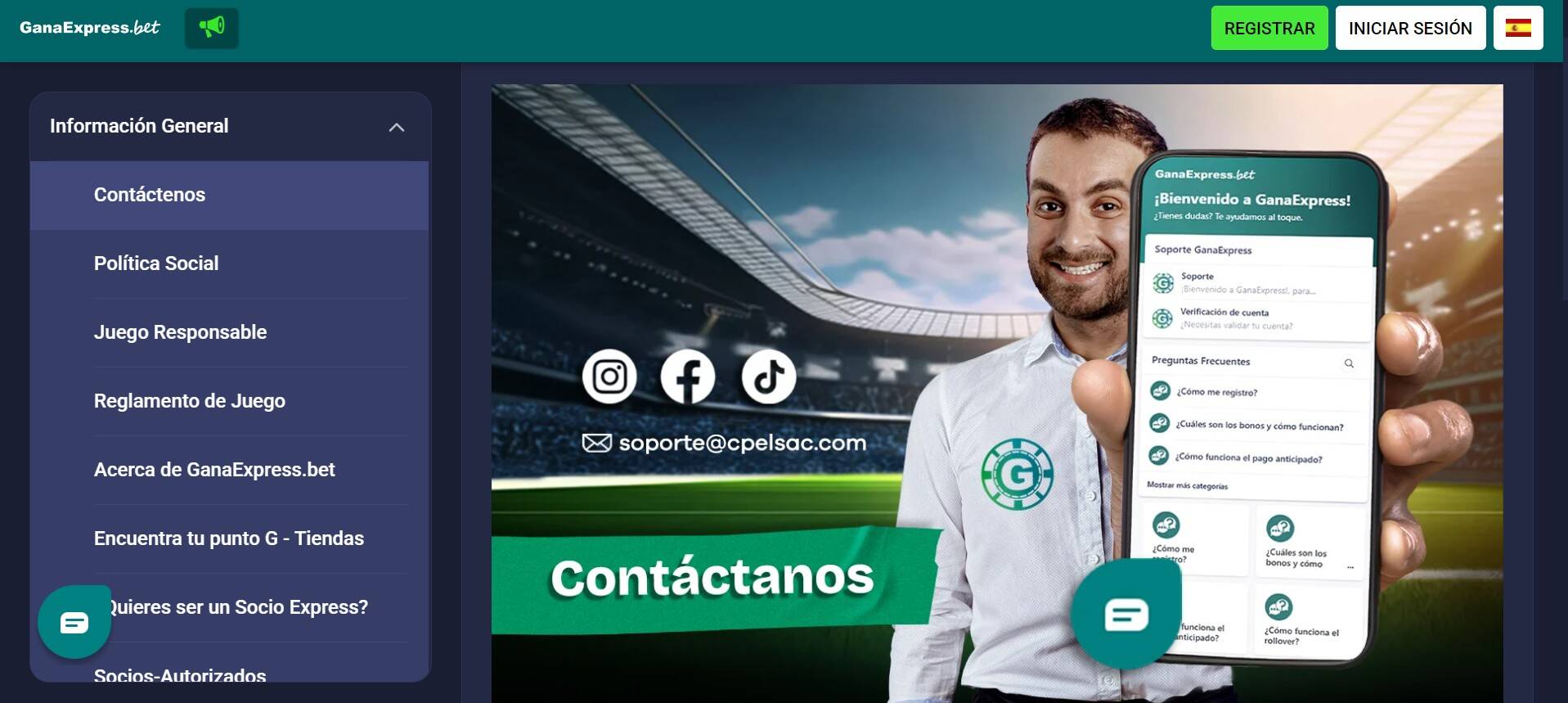 Contacto Ganaexpress Peru
