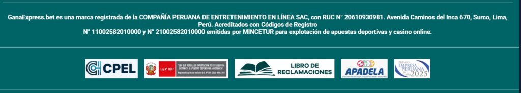 Legalidad Ganaexpress peru