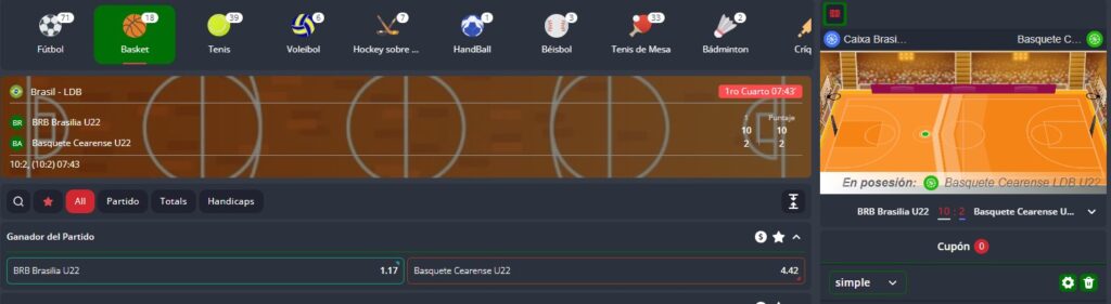 apuestas basquetebol en peru pentagol
