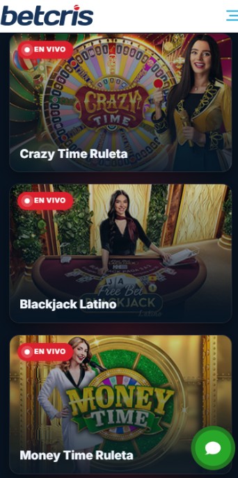 Betcris Casino Juegos en Vivo Peru