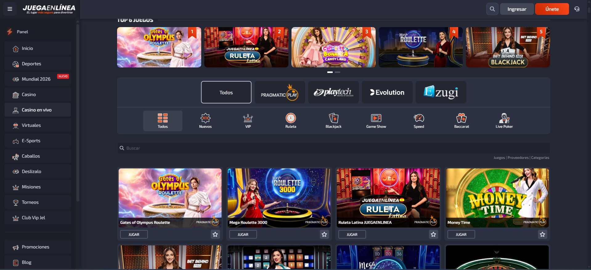 Juegaenlinea Perú Casino Casino en vivo pc