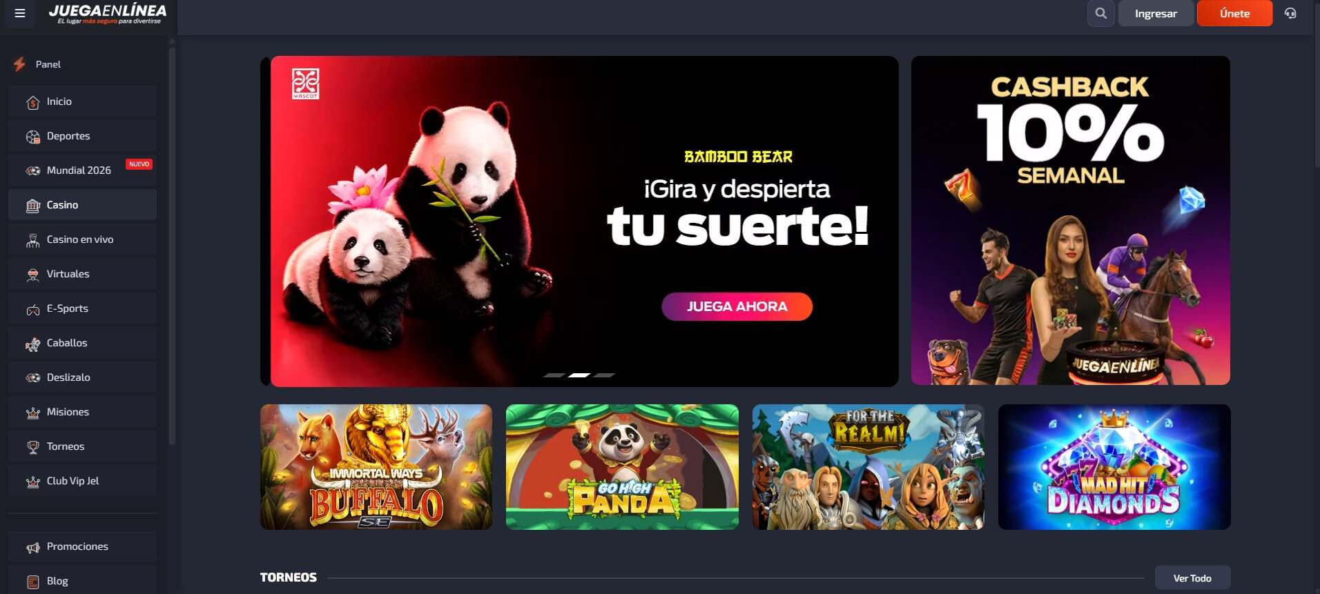 Juegaenlinea Perú Casino Página pc