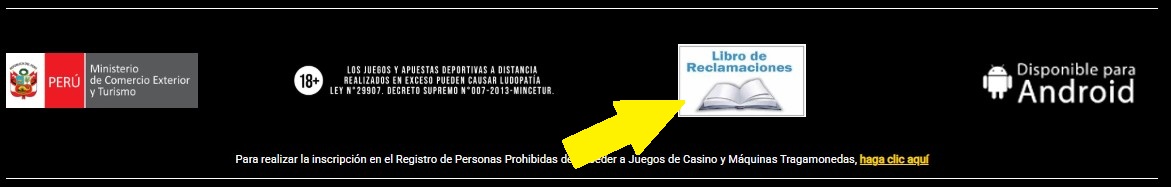 Libro de reclamaciones tiorico peru