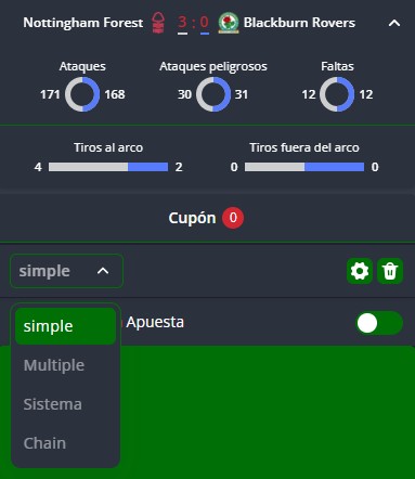Tipo de apuestas Pentagol PEru