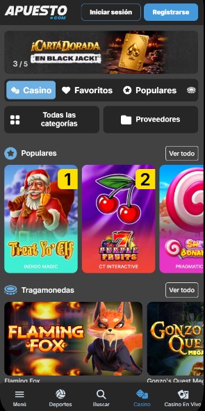 Apuesto Perú Casino Página principal