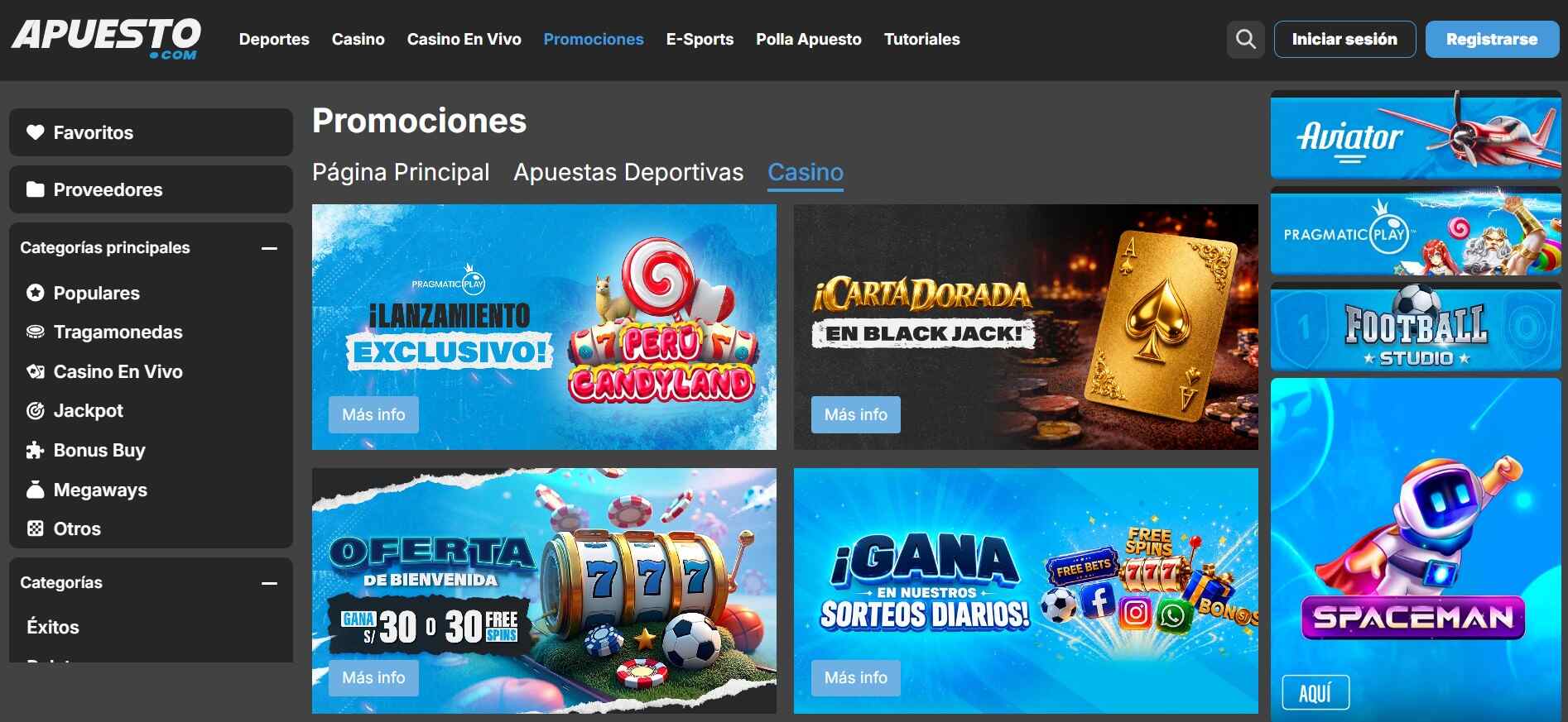 Apuesto Perú Casino Promociones pc
