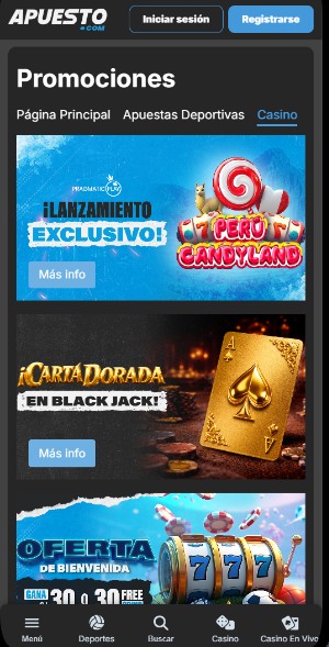 Apuesto Perú Casino Promociones