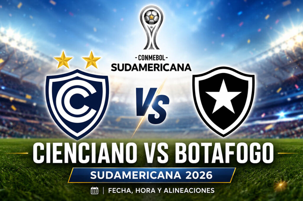 Cienciano vs Botafogo por la Copa Sudamericana 2026