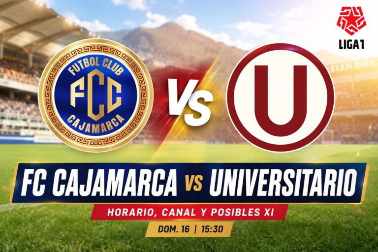 FC Cajamarca vs Universitario por la fecha 5 del Torneo Clausura 2026
