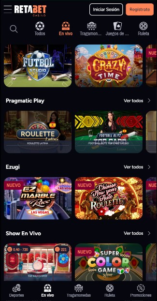 Retabet Casino En Vivo Perú