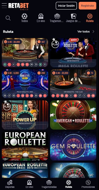 Retabet Casino Ruletas Perú