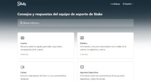 Stake Perú centro de ayuda