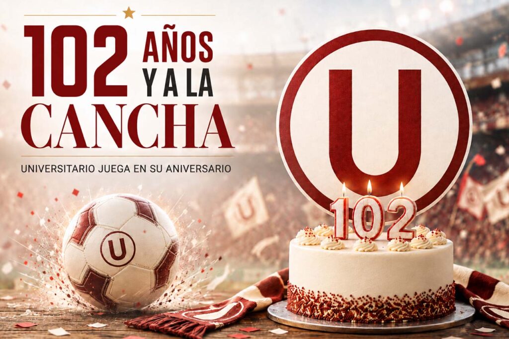 Universitario celebra 102 años jugando en su aniversario