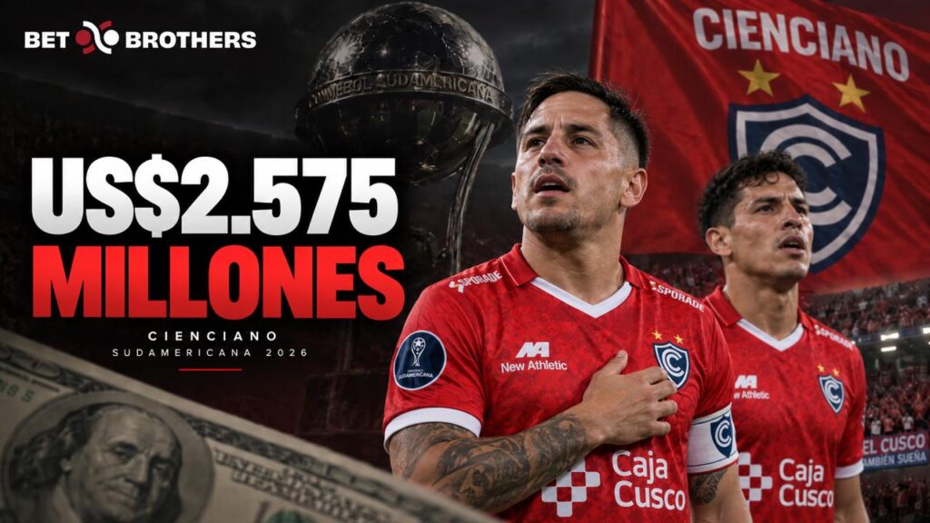 Cienciano y los premios acumulados en la Copa Sudamericana 2026.