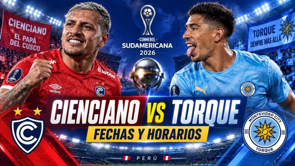 Cienciano vs Montevideo City Torque por la Sudamericana 2026