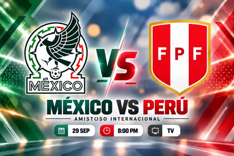 México vs. Perú antes del amistoso internacional