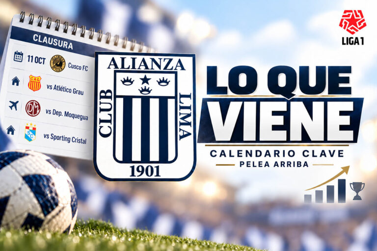 Alianza Lima en el Clausura y sus próximos partidos clave
